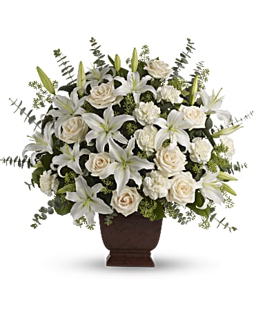 White | Mixed Bouquets | Loving Lilies And Roses Bouquet | Same Day Flower Delivery by Teleflora