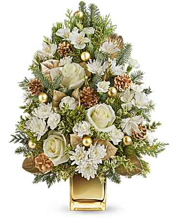 White | Mixed Bouquets | Luxe Winter Tree Bouquet | Same Day Flower Delivery by Teleflora