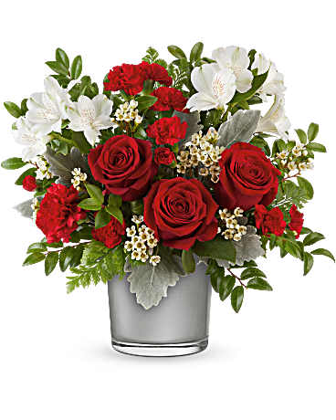 White | Mixed Bouquets | Midnight Kiss Bouquet | Same Day Flower Delivery by Teleflora