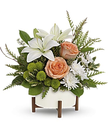 White | Mixed Bouquets | Mod Blooms Bouquet | Same Day Flower Delivery by Teleflora