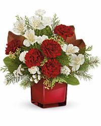 White | Mixed Bouquets | Scarlet Splendor Bouquet | Same Day Flower Delivery by Teleflora