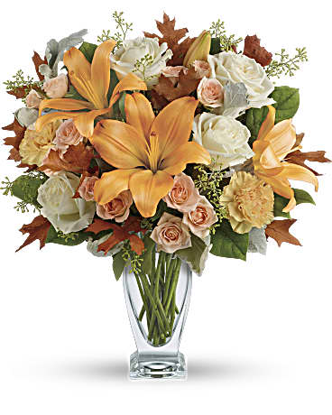 White | Mixed Bouquets | Seasonal Sophistication Bouquet | Same Day Flower Delivery by Teleflora
