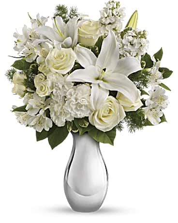 White | Mixed Bouquets | Shimmering White Bouquet | Same Day Flower Delivery by Teleflora