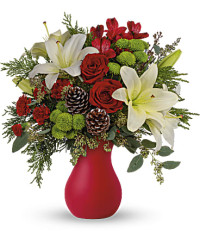 White | Mixed Bouquets | Yuletide Greetings Bouquet | Same Day Flower Delivery by Teleflora
