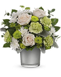 White | Roses | Light On The Water Bouquet | Same Day Flower Delivery by Teleflora