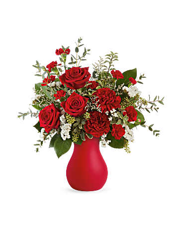 White | Roses | Scarlet Wishes Bouquet | Same Day Flower Delivery by Teleflora