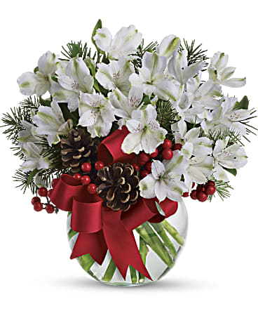 White | Alstroemeria | Let It Snow | Same Day Flower Delivery by Teleflora