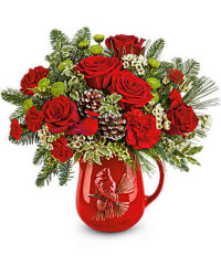 White | Carnations | Festive Flight Bouquet | Same Day Flower Delivery by Teleflora