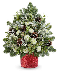 White | Chrysanthemums | Winter Whisper Tree | Same Day Flower Delivery by Teleflora