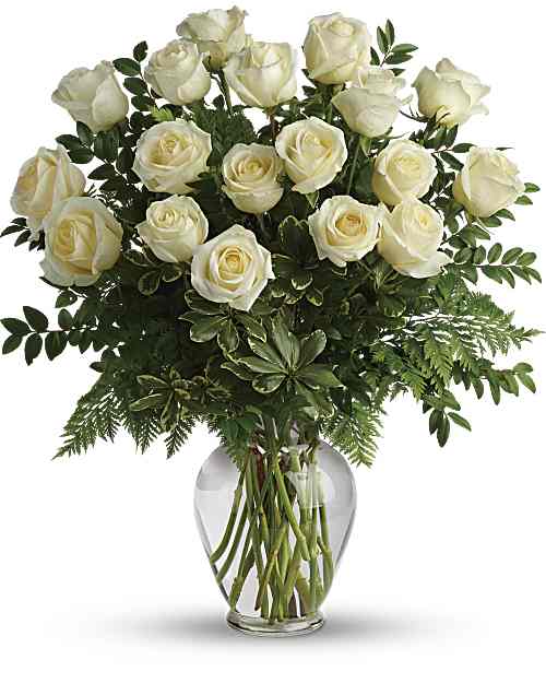 White | Joy Of Roses Bouquet | Same Day Flower Delivery by Teleflora