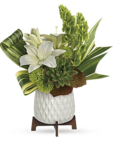 White | Lilies | Artistic Angles Bouquet | Same Day Flower Delivery by Teleflora