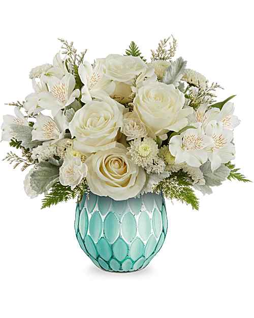 White | Mixed Bouquets | Chic Charm Bouquet | Same Day Flower Delivery by Teleflora