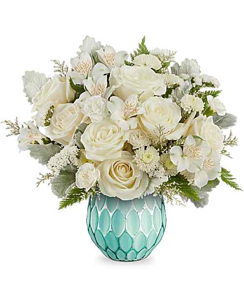 White | Mixed Bouquets | Chic Charm Bouquet | Same Day Flower Delivery by Teleflora