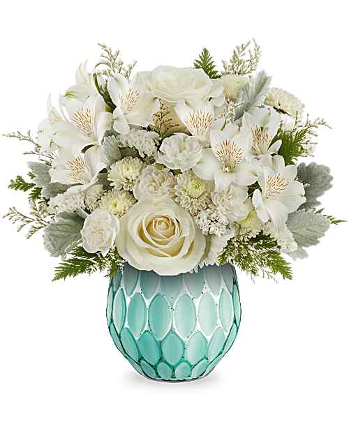 White | Mixed Bouquets | Chic Charm Bouquet | Same Day Flower Delivery by Teleflora