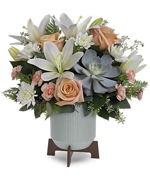 White | Mixed Bouquets | Classic Contemporary Bouquet | Same Day Flower Delivery by Teleflora