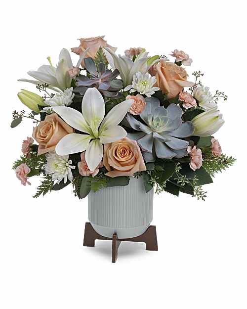 White | Mixed Bouquets | Classic Contemporary Bouquet | Same Day Flower Delivery by Teleflora