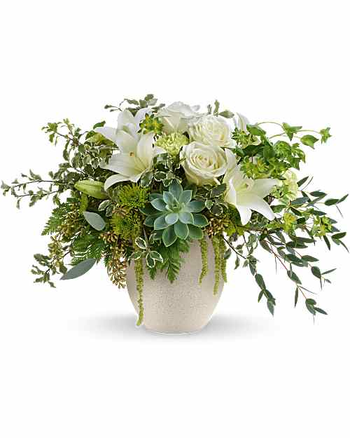 White | Mixed Bouquets | Cloud Petals Bouquet | Same Day Flower Delivery by Teleflora