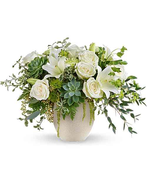 White | Mixed Bouquets | Cloud Petals Bouquet | Same Day Flower Delivery by Teleflora