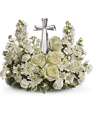 White | Mixed Bouquets | Divine Peace Bouquet | Same Day Flower Delivery by Teleflora