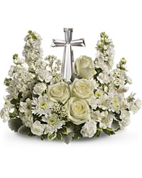 White | Mixed Bouquets | Divine Peace Bouquet | Same Day Flower Delivery by Teleflora