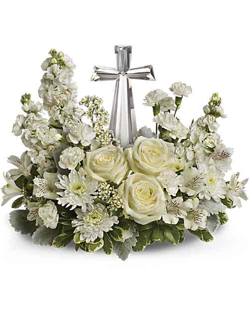 White | Mixed Bouquets | Divine Peace Bouquet | Same Day Flower Delivery by Teleflora
