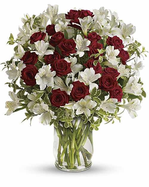 White | Mixed Bouquets | Endless Romance Bouquet | Same Day Flower Delivery by Teleflora