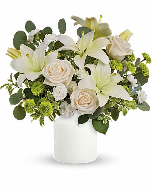 White | Mixed Bouquets | Eternally Elegant Bouquet | Same Day Flower Delivery by Teleflora