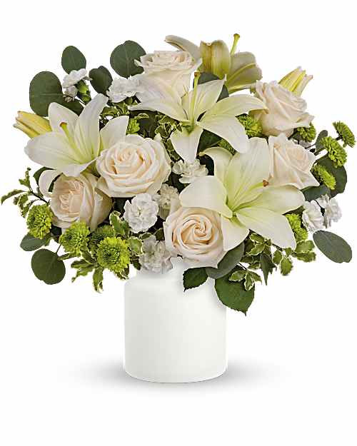 White | Mixed Bouquets | Eternally Elegant Bouquet | Same Day Flower Delivery by Teleflora