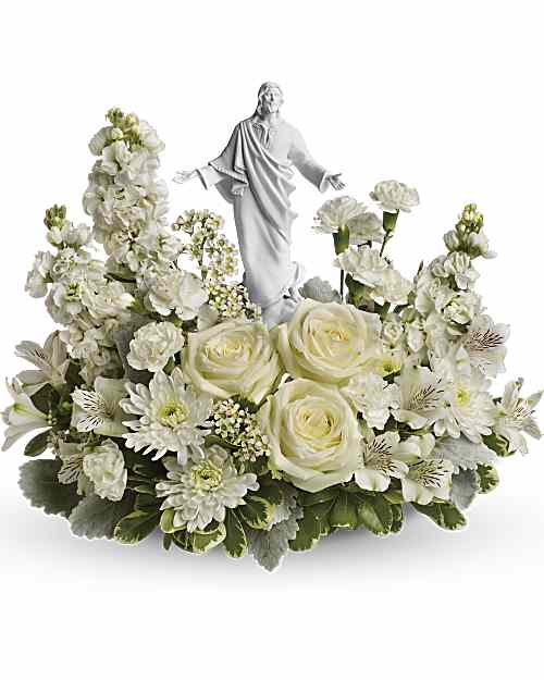 White | Mixed Bouquets | Forever Faithful Bouquet | Same Day Flower Delivery by Teleflora