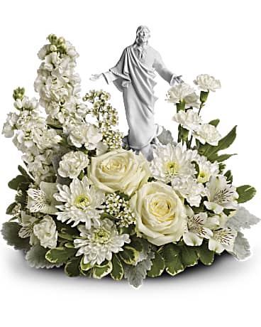 White | Mixed Bouquets | Forever Faithful Bouquet | Same Day Flower Delivery by Teleflora