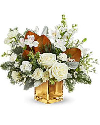 White | Mixed Bouquets | Golden Glitz Bouquet | Same Day Flower Delivery by Teleflora