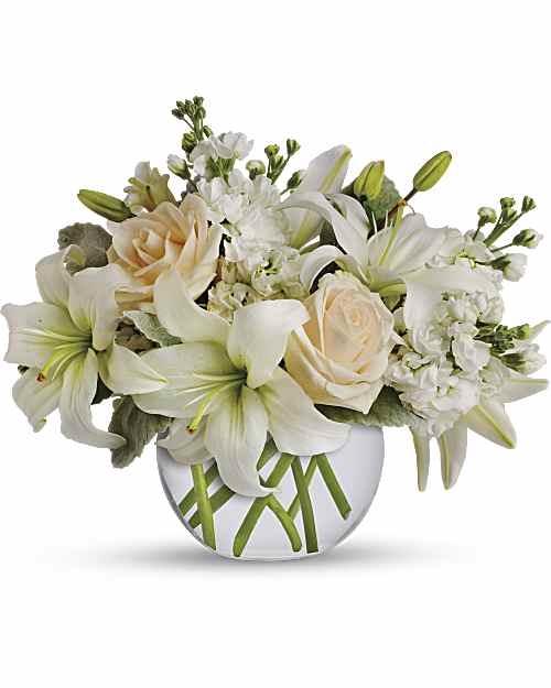 White | Mixed Bouquets | Isle Of White Bouquet | Same Day Flower Delivery by Teleflora