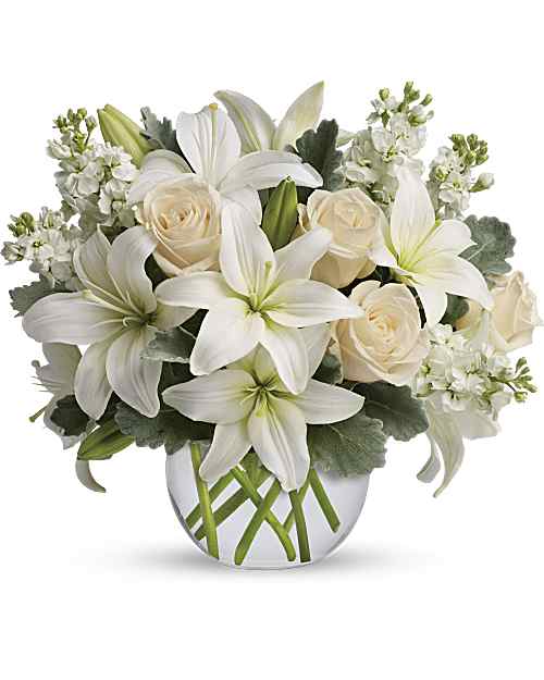 White | Mixed Bouquets | Isle Of White Bouquet | Same Day Flower Delivery by Teleflora