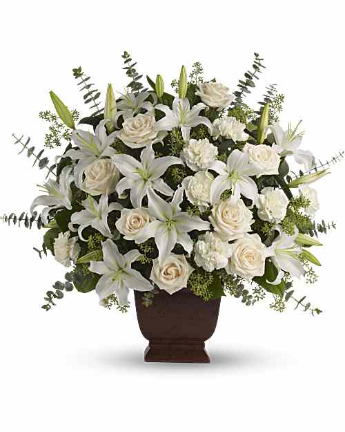 White | Mixed Bouquets | Loving Lilies And Roses Bouquet | Same Day Flower Delivery by Teleflora