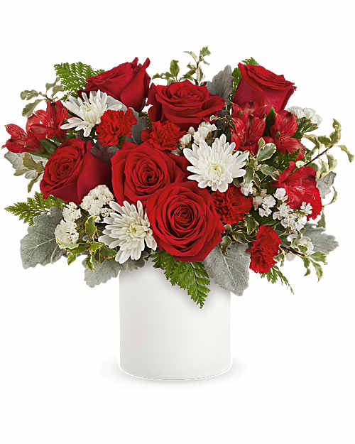 White | Mixed Bouquets | Lush Love Bouquet | Same Day Flower Delivery by Teleflora