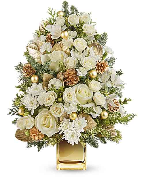 White | Mixed Bouquets | Luxe Winter Tree Bouquet | Same Day Flower Delivery by Teleflora