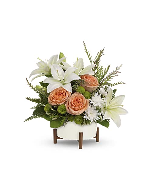 White | Mixed Bouquets | Mod Blooms Bouquet | Same Day Flower Delivery by Teleflora