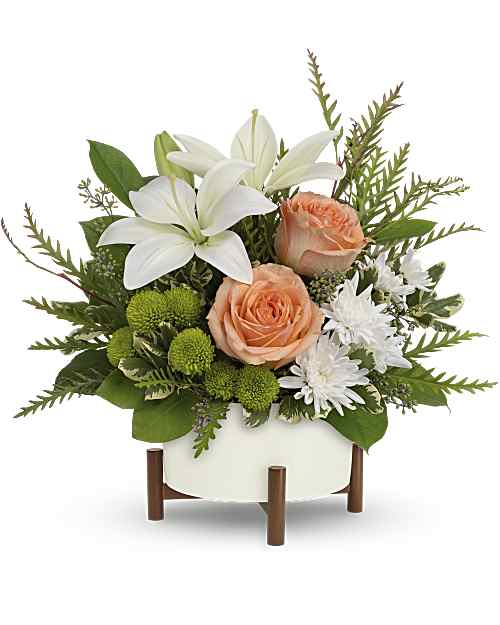 White | Mixed Bouquets | Mod Blooms Bouquet | Same Day Flower Delivery by Teleflora