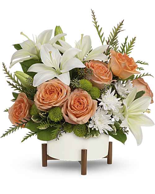 White | Mixed Bouquets | Mod Blooms Bouquet | Same Day Flower Delivery by Teleflora