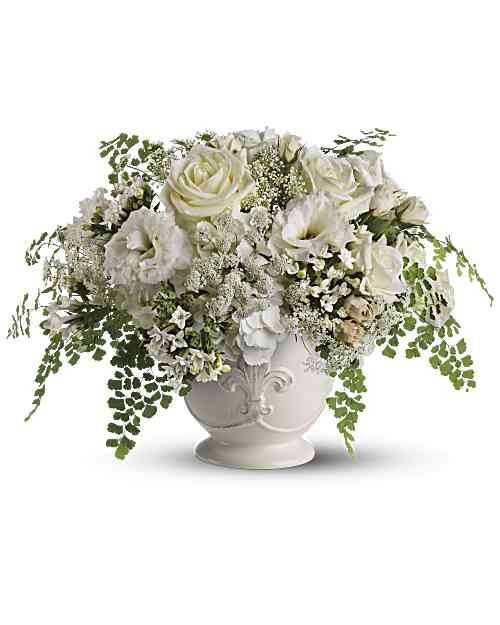 White | Mixed Bouquets | Napa Valley Centerpiece | Same Day Flower Delivery by Teleflora