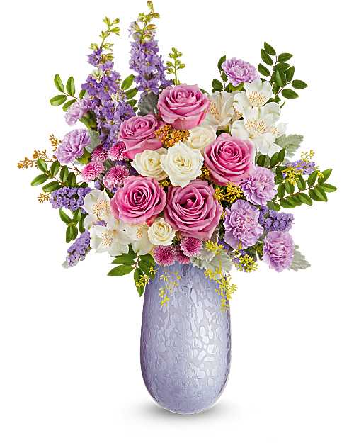 White | Mixed Bouquets | Pastel Elegance Bouquet | Same Day Flower Delivery by Teleflora