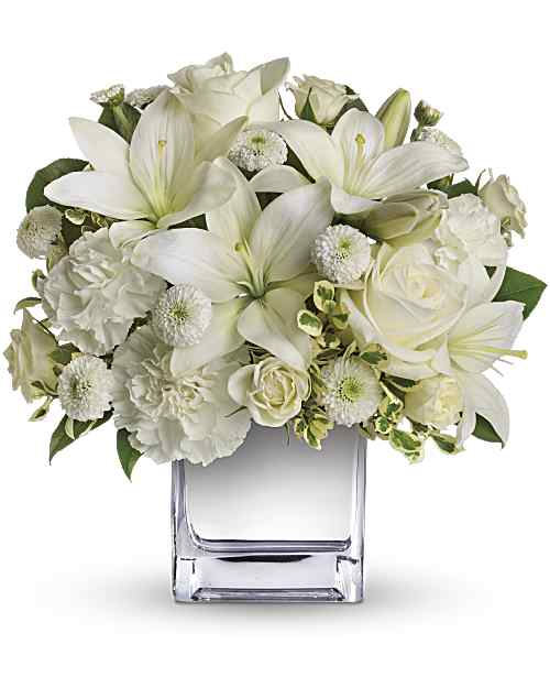 White | Mixed Bouquets | Peace & Joy Bouquet | Same Day Flower Delivery by Teleflora