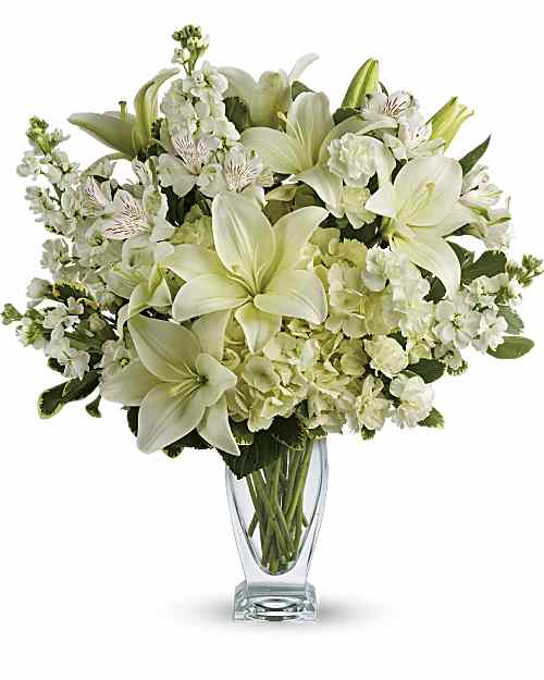 White | Mixed Bouquets | Purest Love Bouquet | Same Day Flower Delivery by Teleflora