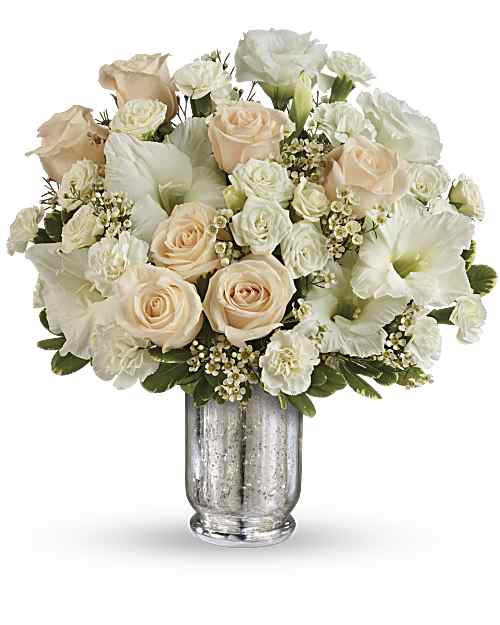White | Mixed Bouquets | Recipe For Romance Bouquet | Same Day Flower Delivery by Teleflora