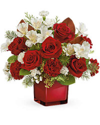 White | Mixed Bouquets | Scarlet Splendor Bouquet | Same Day Flower Delivery by Teleflora