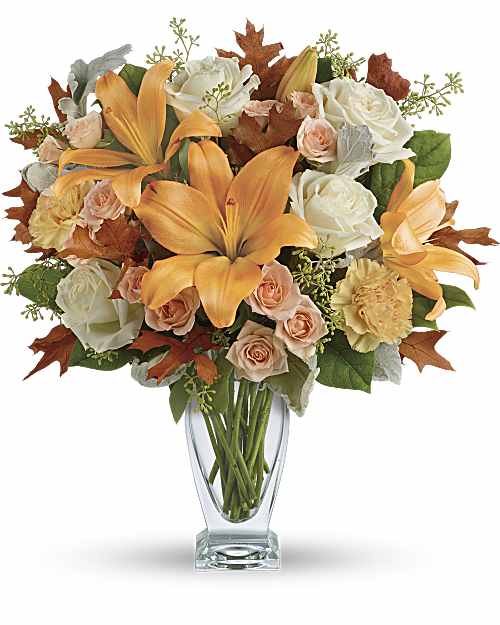 White | Mixed Bouquets | Seasonal Sophistication Bouquet | Same Day Flower Delivery by Teleflora