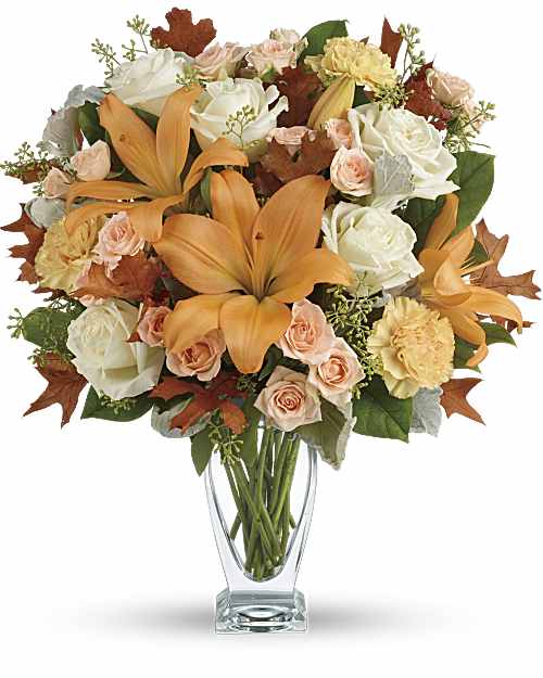 White | Mixed Bouquets | Seasonal Sophistication Bouquet | Same Day Flower Delivery by Teleflora