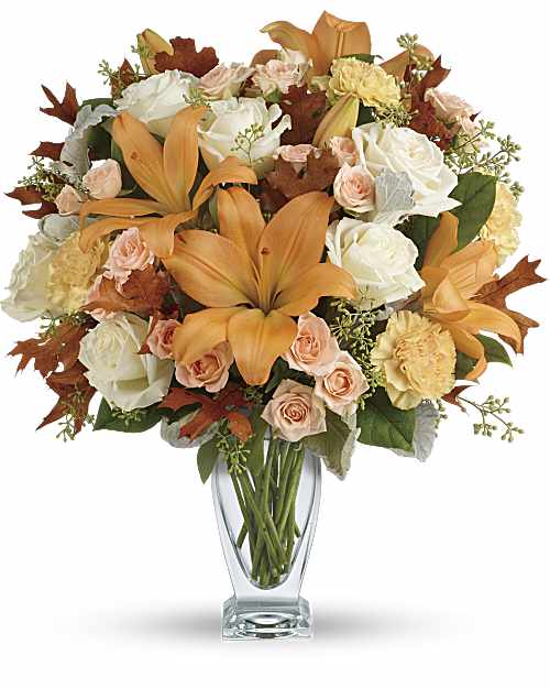 White | Mixed Bouquets | Seasonal Sophistication Bouquet | Same Day Flower Delivery by Teleflora