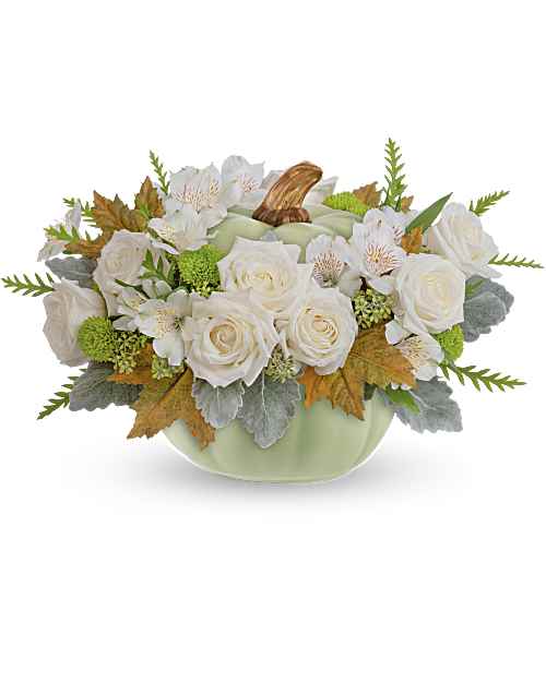 White | Mixed Bouquets | Serenity Sage Bouquet | Same Day Flower Delivery by Teleflora