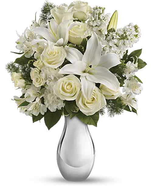 White | Mixed Bouquets | Shimmering White Bouquet | Same Day Flower Delivery by Teleflora